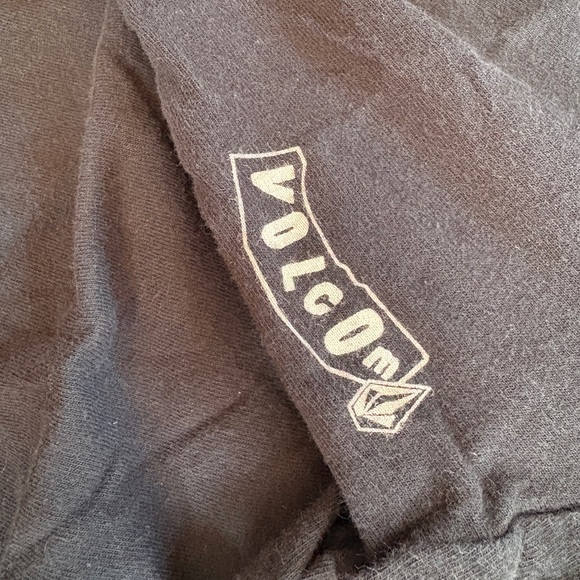 VINTAGE 00s Volcom Monochrome Logo Mens Tshirt M Medium - Picture 4 of 4